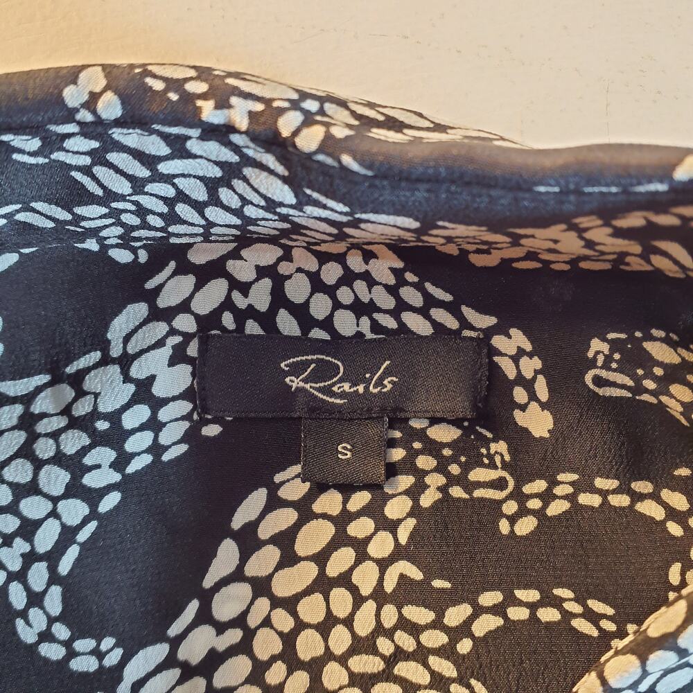 Rails Monochrome Patterned Blouse - image 2